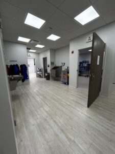Medical clinic hallway janitorial services in Fort Lauderdale